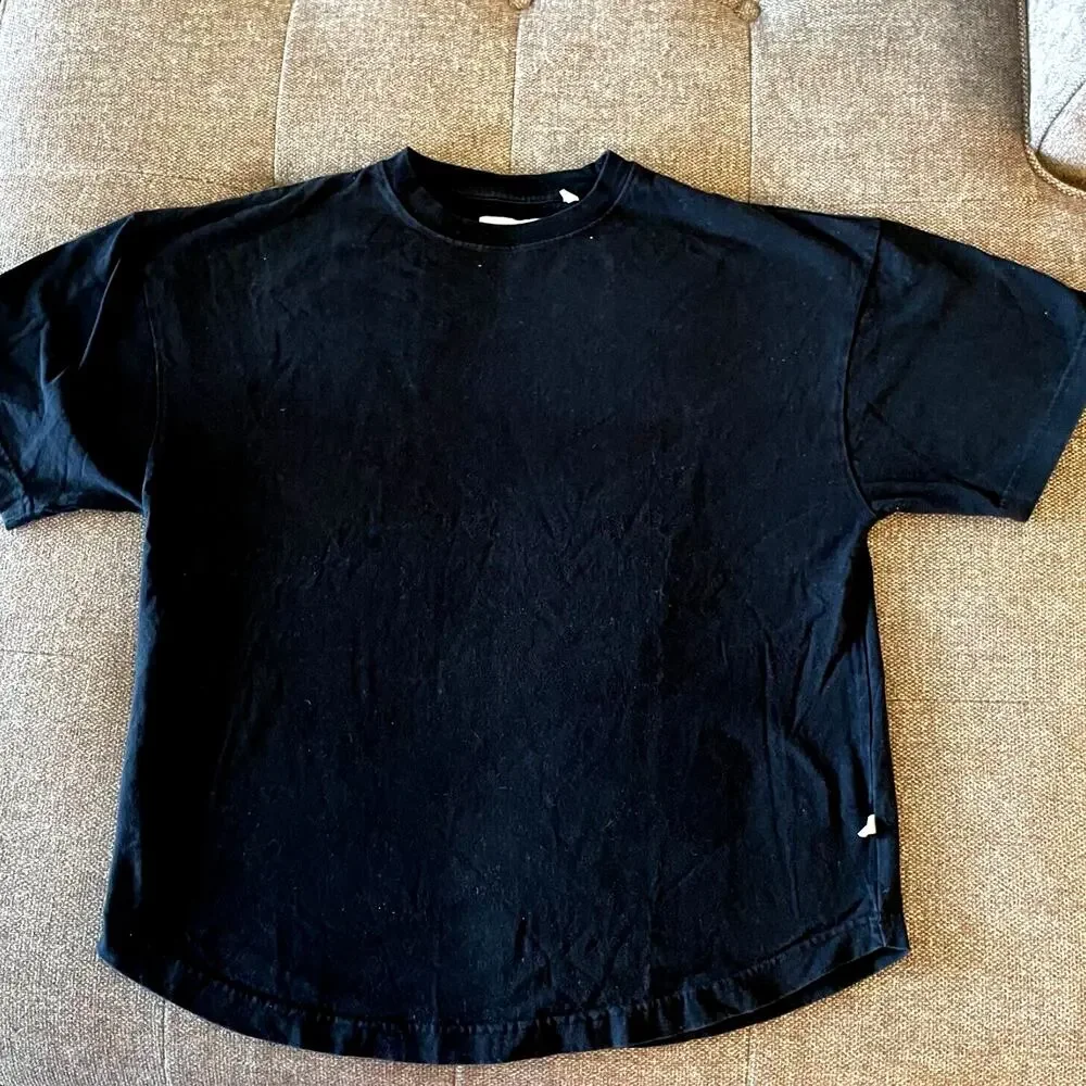 Y-3 Yamamoto Adidas black graphic Logo T-shirt men's size Large